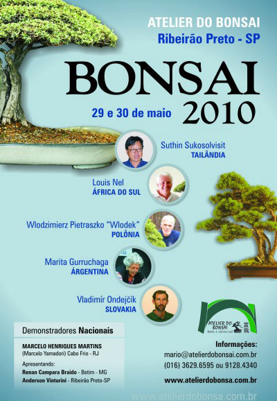 RNDr. Vladimír Ondejčík a RNDr. Alenka Ondejčíková boli pozvaní na medzinárodnú výstavu bonsajov do Brazílie, kde zastupovali slovenské farby.