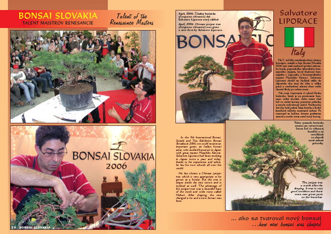 BONSAI SLOVAKIA Kniha priateľstva The Book of Friendship