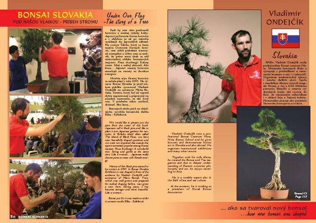 BONSAI SLOVAKIA Kniha priateľstva The Book of Friendship